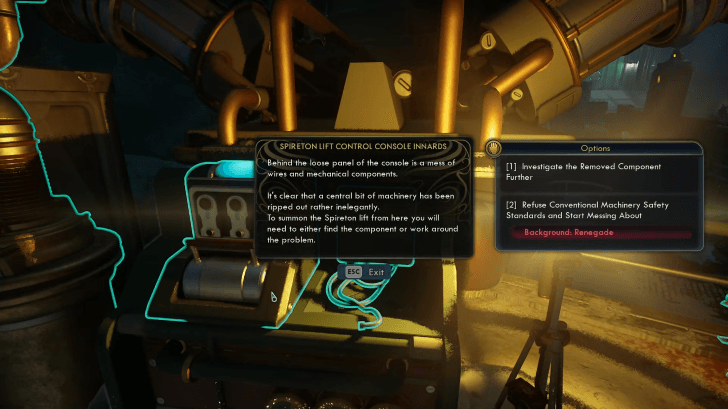 Investigate Spireton Lift Controls