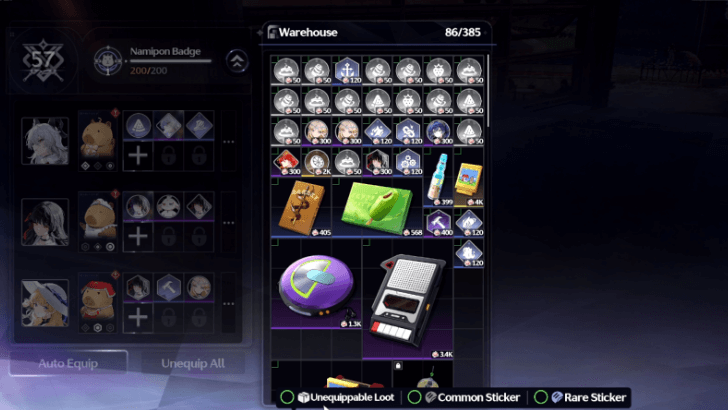 Wuthering Waves - Sell Items in Warehouse for Dango