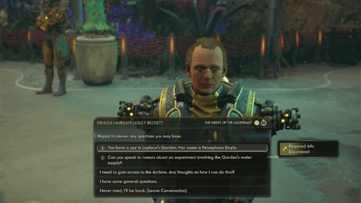 Reveal Persephone is a Spy