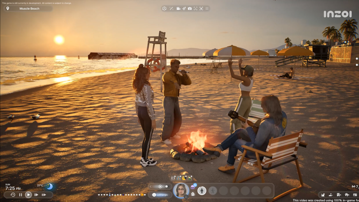 InZOI Official In-Game Beach Screenshot