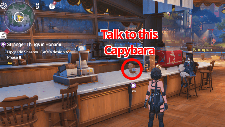 Wuthering Waves - Cafe Decor Nodes to Unlock - Talk to this Capybara