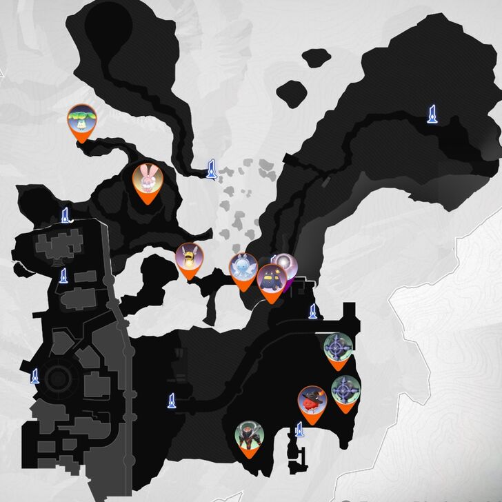 DNA - Icelake Geniemon Map Locations