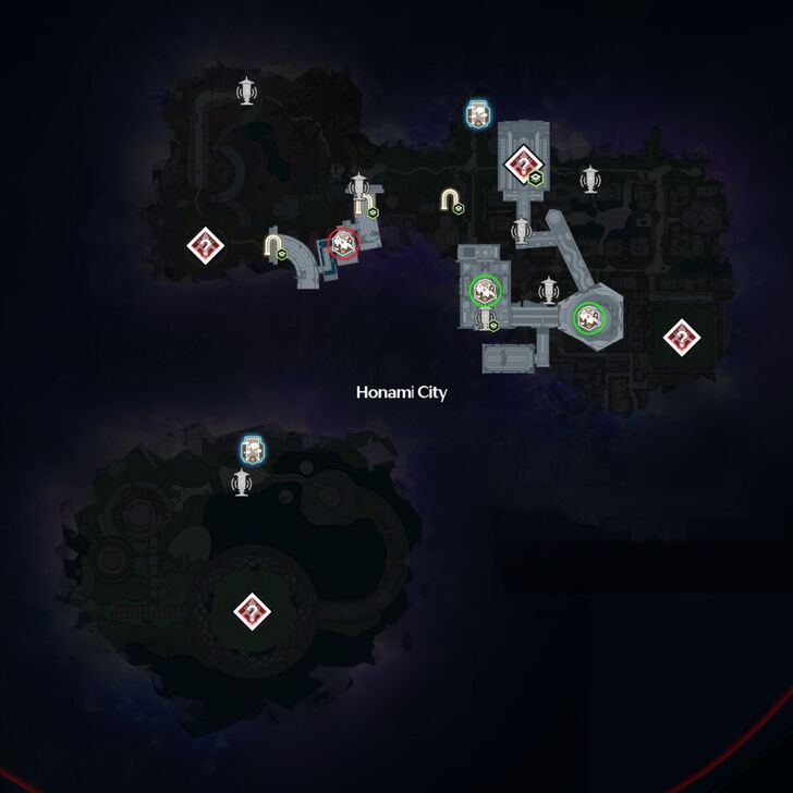 Wuthering Waves Honami City Lament Residue Zone Lower Ground Location