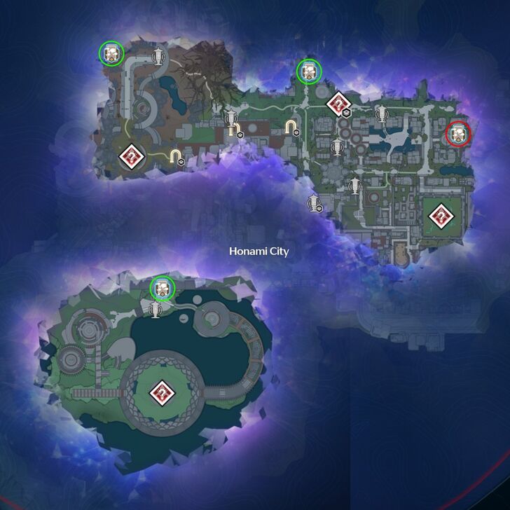 Wuthering Waves Honami City Irideglow Portal Upper Ground Location