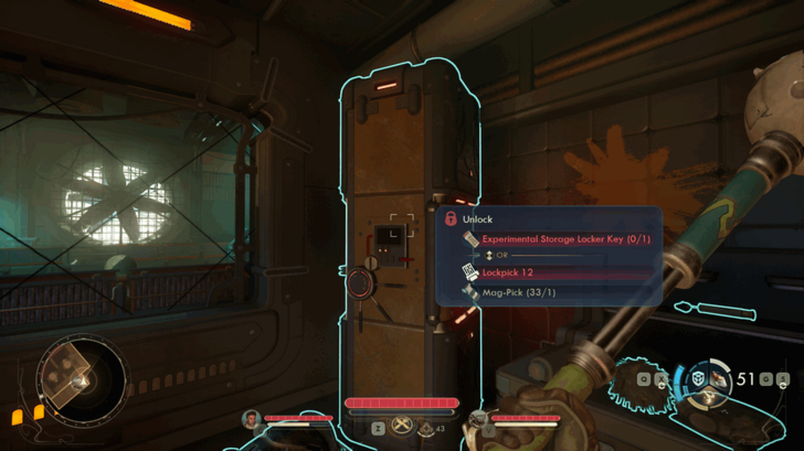 Use to Open Storage Locker in Extractorium