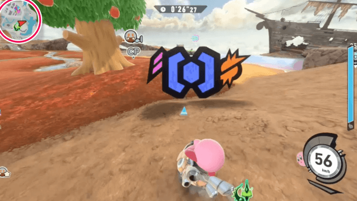 Kirby Air Riders - Displayed on Minimap