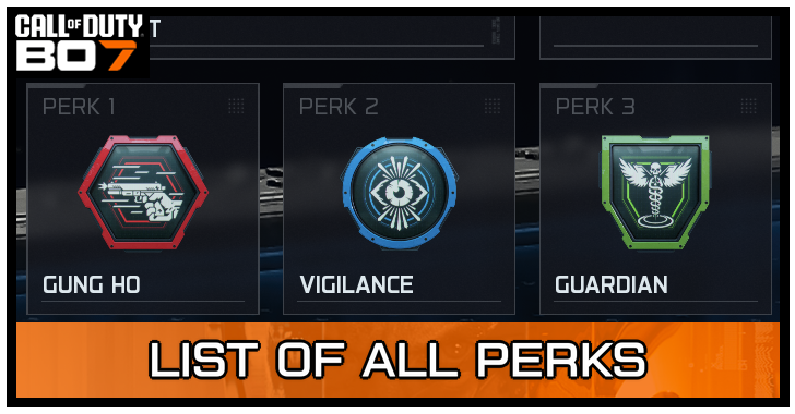 Black Ops 7 - List of All Perks