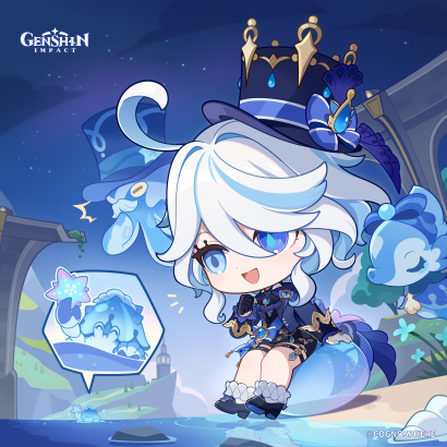 Genshin Impact - Furina Birthday Art 2025