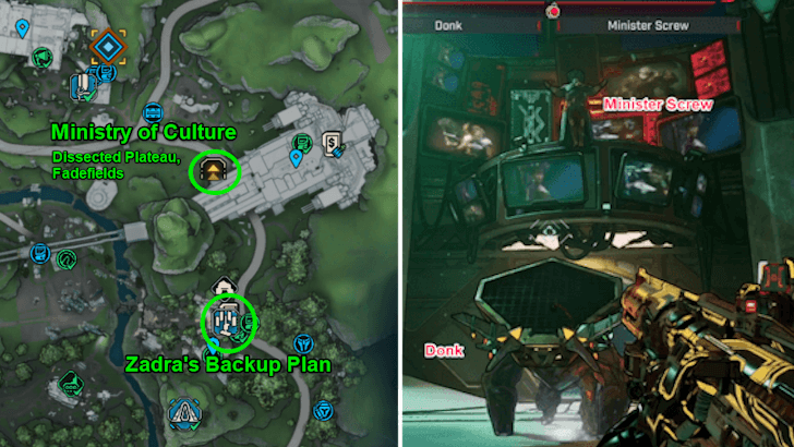 Minister Screw and Donk Location