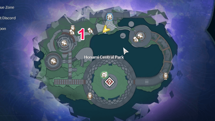 Honami Central Park Chest Locations