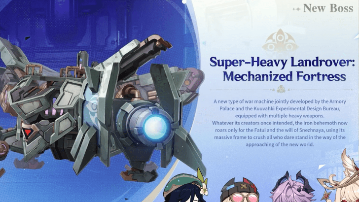 Genshin Impact - Super-Heavy Landrover: Mechanized Fortress Boss