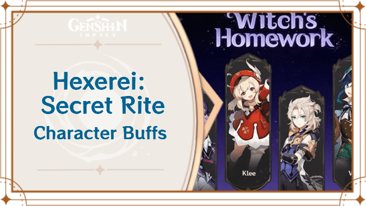 Genshin Impact - Hexerei Buffs Banner