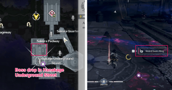 Weird Swim Ring Boss Location