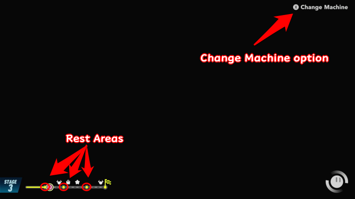 During the Loading Screen After a Rest Area