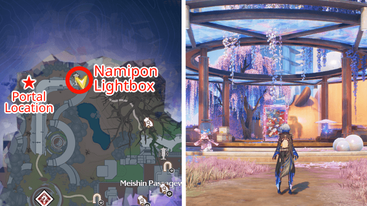 Wuthering Waves - Honami Convention Center Irideglow Portal and Ligthbox