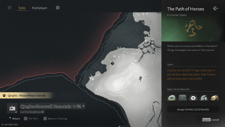 The Path of Heroes Map Location