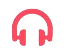 Sticker (Red Headphones)