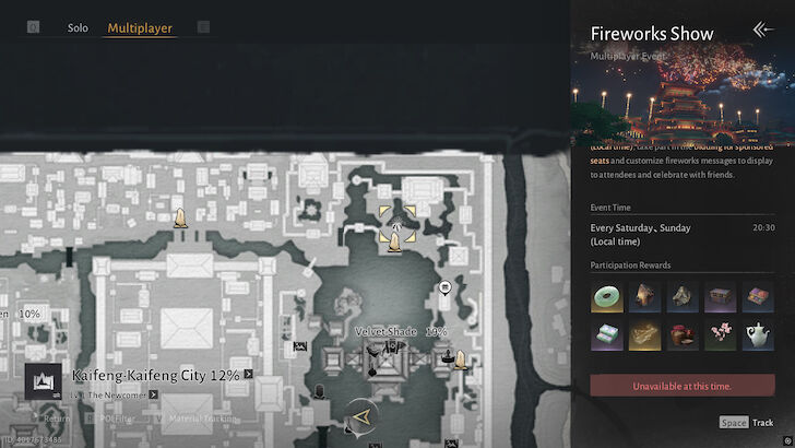 Fire Works Show Location