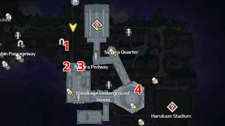 Wuthering Waves - Hanakage Underground Chest Flat Map