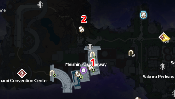 Wuthering Waves - Meishin Passageway Chest Flat Map