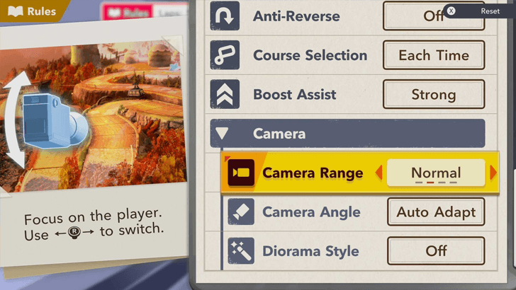 Normal Camera Range Recommended