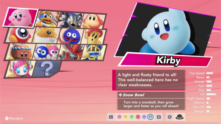 Kirby Air Riders - Character Skins