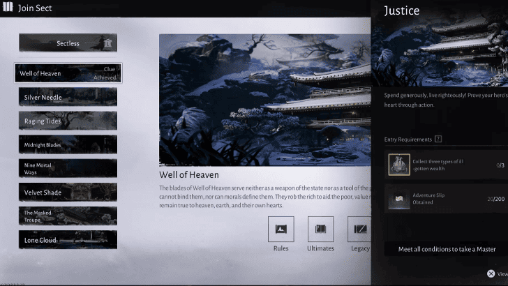 WWM - Well of Heaven Elder - Join the Sect