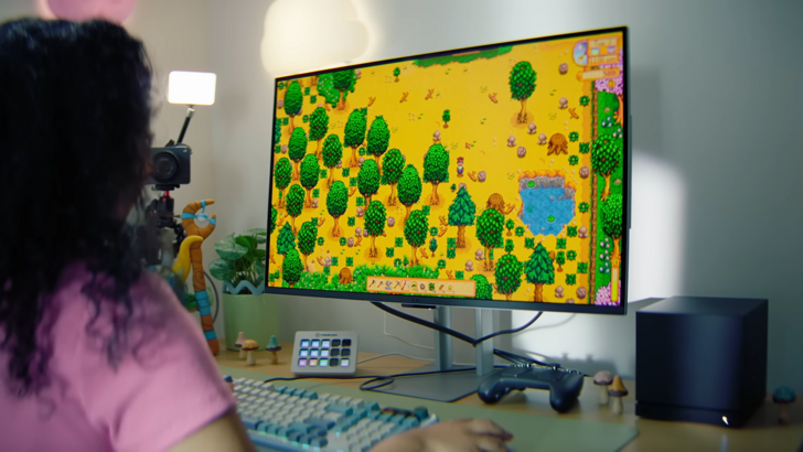 Steam Machine Playing Stardew Valley