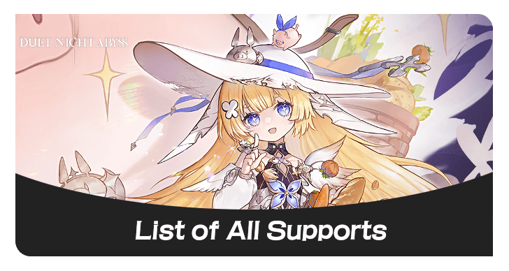 Duet Night Abyss List of All Support Characters