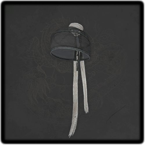 Black Mesh Headscarf