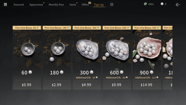 Select How Much Echo Jade You Want to Top Up