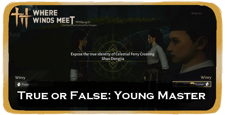 True or False: Young Master Banner