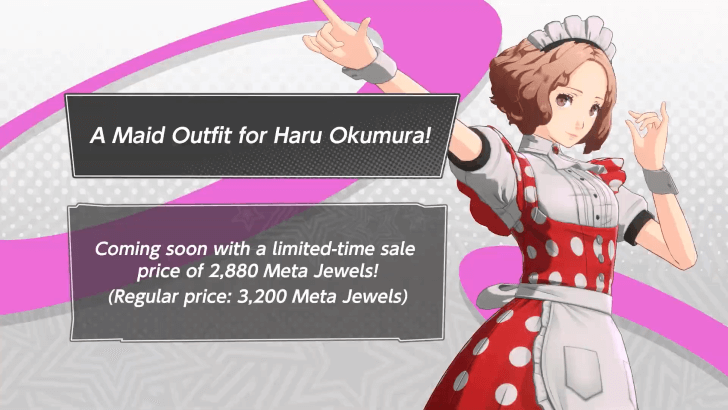 Persona 5 The Phantom X - Haru Maid Outfit