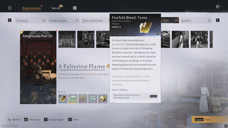 Fivefold Bleed Claim Reward