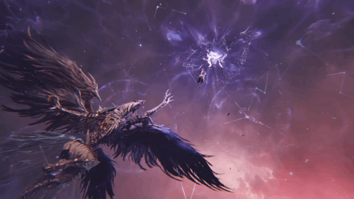 Tyronoe in Bestial Form reaching for Gwendolyn