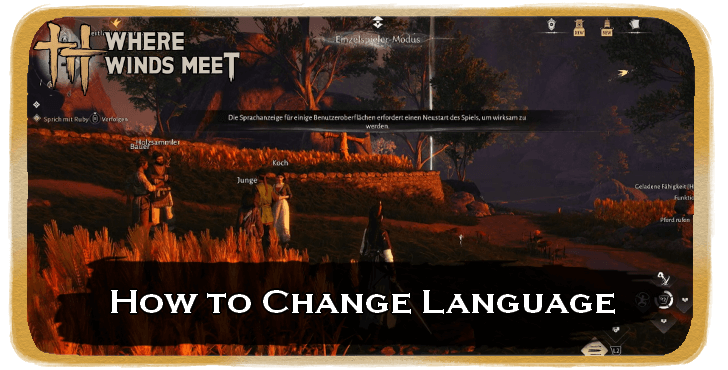 Where Winds Meet How to Change Language