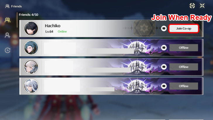 Wuthering Waves Join Co-Op Through Friends List