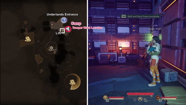 Trooper Ward Map Location