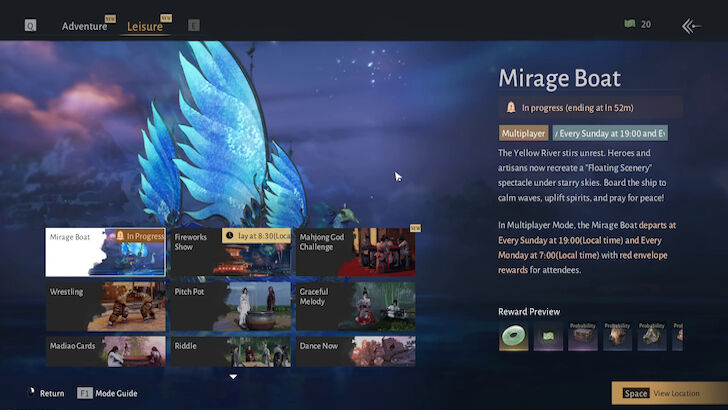 Mirage Boat Fixed Event