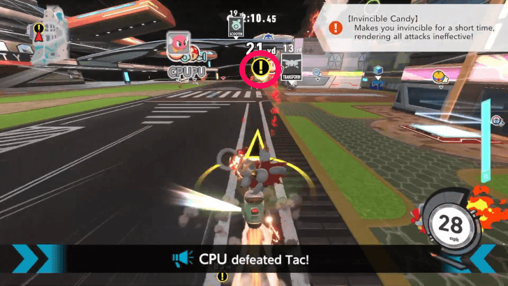 Attack Tacs to Recover Items