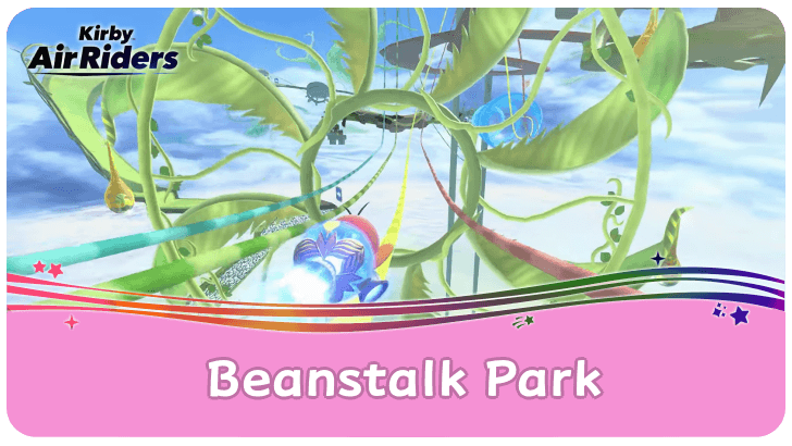Kirby Air Riders - How to Unlock Beanstalk Park and Hidden Paths
