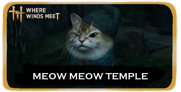 Meow Meow Temple Banner