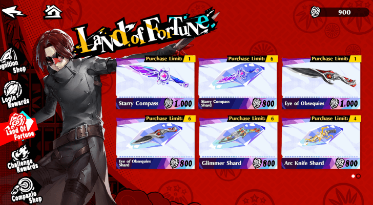 Persona 5 The Phantom X - Land of Fortune New Shop