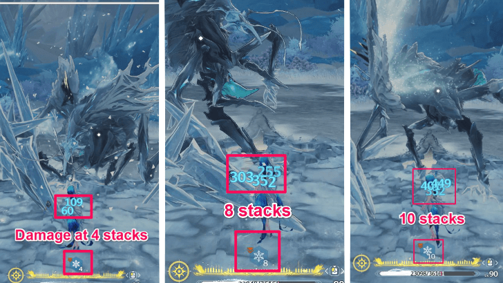 Stacks Increase the Damage Received