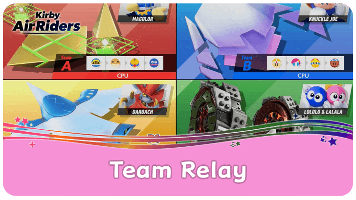 Kirby Air Riders - How to Play Team Relay