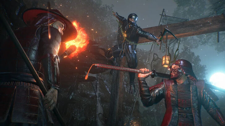 nioh ninja interacting with story characters