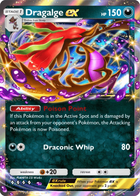 Pokemon TCG Pocket - B1 160 Dragalge ex