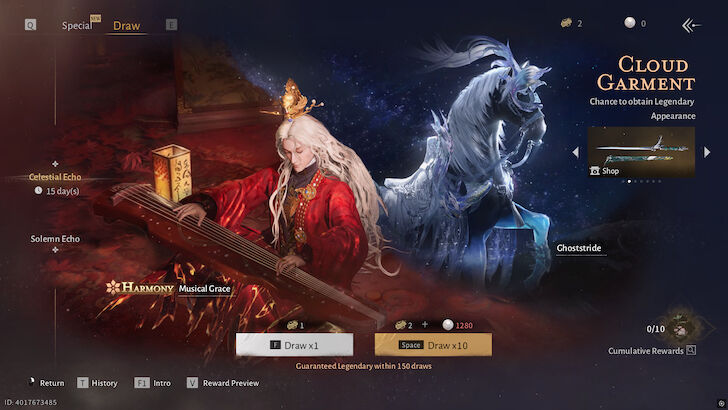 Cosmetics Through the Draw Banners