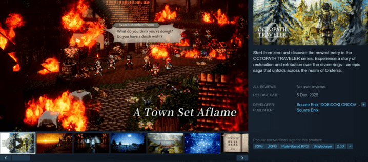 Octopath 0 Steam