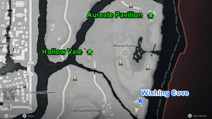 WWM - Locations of Mistveil Forest Cures